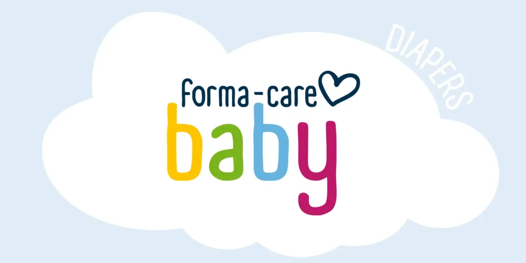 Logo forma-care Baby für Windel-Verpackungen entwickelt